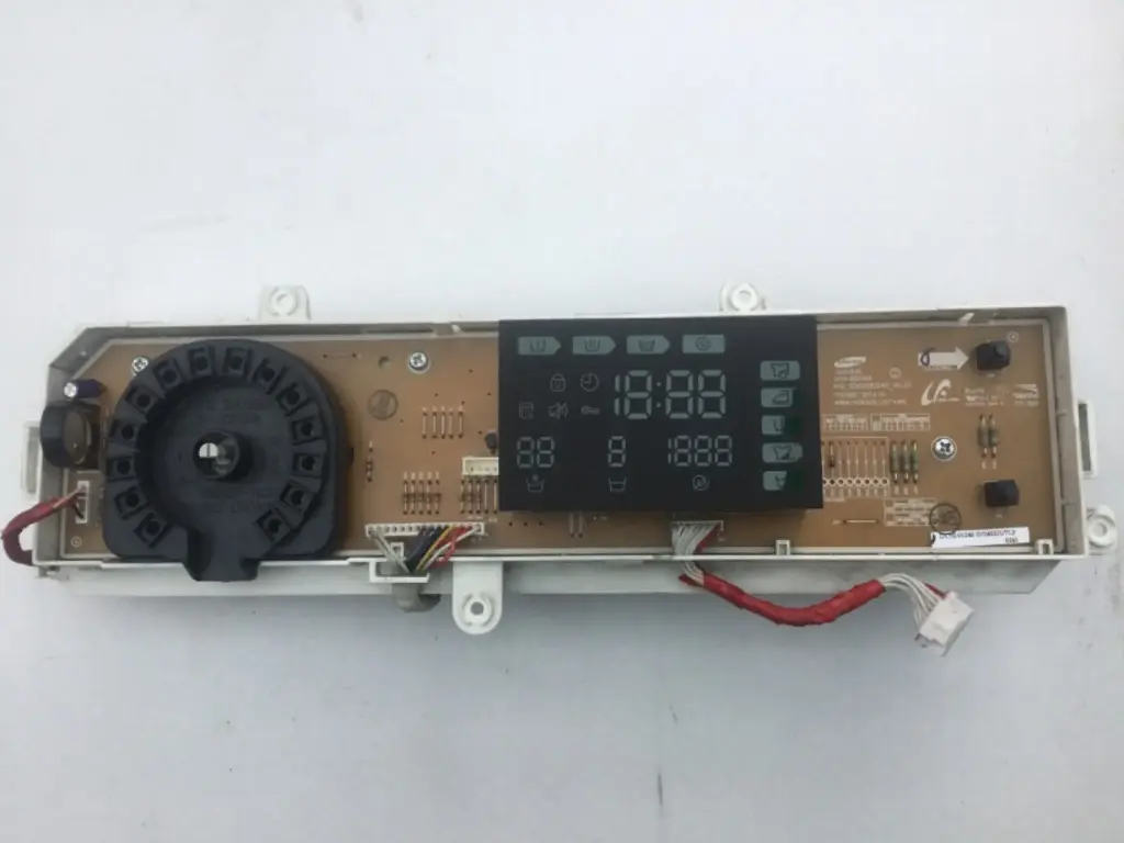 MACHINE À LAVER SAMSUNG WF70F5EBW4W ALIMENTATION & AFFICHAGE PCB DC92-01238G DC92-01240D